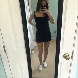 small navy blue romper